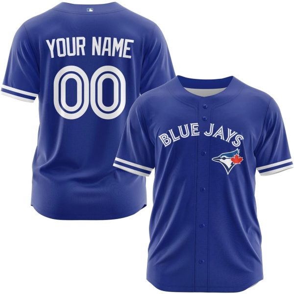 Toronto Blue Jays Customized Player Name & Number Blue Baseball Jersey, Custom Blue Jays Jersey
