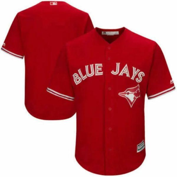 Toronto Blue Jays Official Coolbase Red Baseball Jersey, MLB Blue Jays Jersey