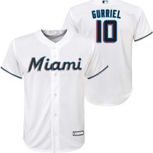 Yuli Gurriel Miami Marlins White MLB Baseball Jersey