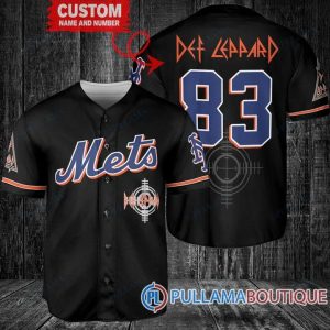 Def Leppard New York Mets Custom Baseball Jersey, Cheap Mets Jerseys