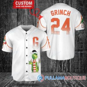 Grinch Christmas San Francisco Giants City Connect Custom Baseball Jersey, Baseball Jersey San Francisco Giants