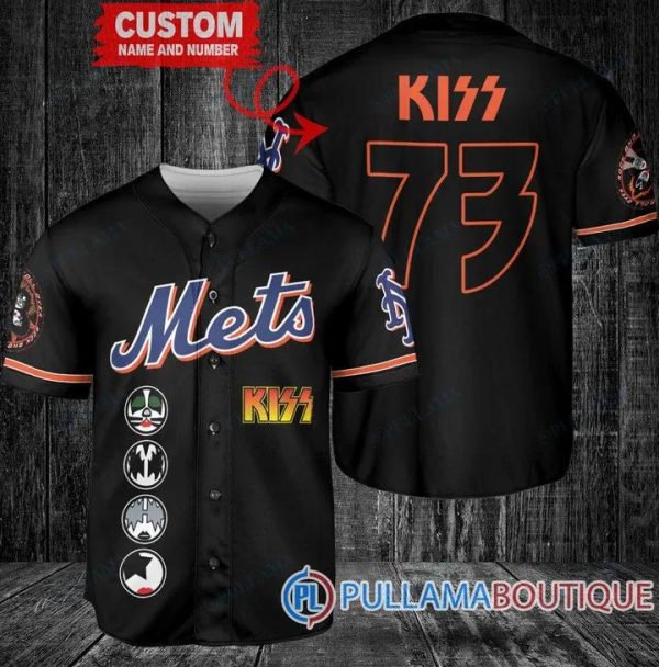 Kiss New York Mets Custom Baseball Jersey, Cheap Mets Jerseys