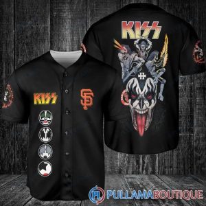 Kiss San Francisco Giants Black Baseball Jersey