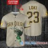Loki Super Villains GOD Of Mischief San Diego Padres City Connect Custom Baseball Jersey, San Diego Baseball Jersey
