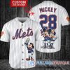 New York Mets Stitch With Trophy White Baseball Jersey, Cheap Mets Jerseys