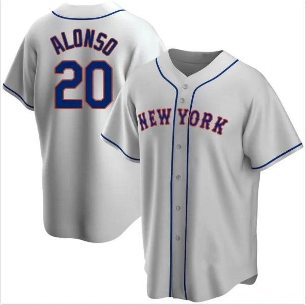 New York Mets Pete Alonso Gray MLB Baseball Jersey, MLB Mets Jersey