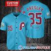Personalized Philadelphia Phillies Elvis Presley Signature Red Baseball Jersey, Phillies Baseball Jersey