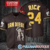Personalized San Diego Padres Rick And Morty Baseball Jersey, San Diego Baseball Jersey