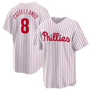 Philadelphia Phillies Nick Castellanos Pinstripe MLB Baseball Jersey