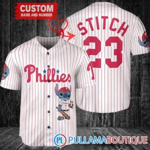 Philadelphia Phillies Stitch White Baseball Jersey