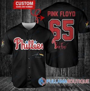 Pink Floyd Philadelphia Phillies Custom Baseball Jersey