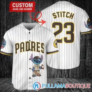 San Diego Padres Stitch White Baseball Jersey