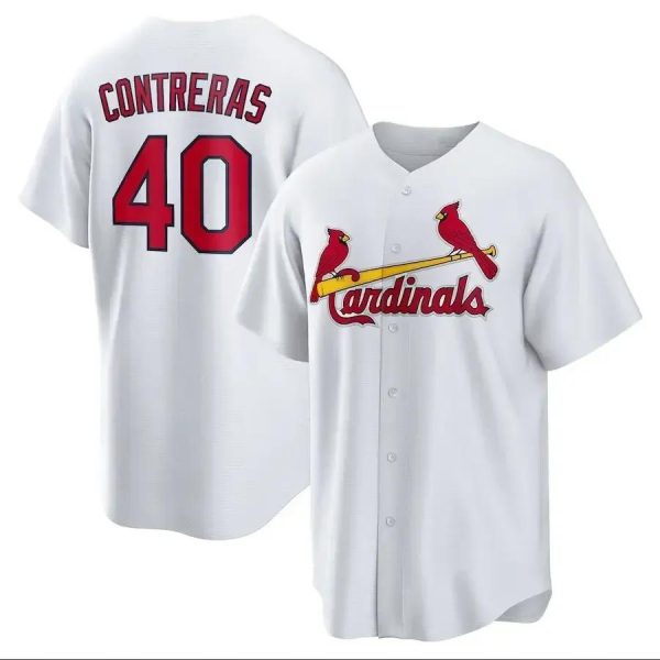 St. Louis Cardinals Willson Contreras White MLB Baseball Jersey, MLB Cardinals Jersey
