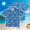 Los Angeles Dodgers Logo And Tropical Leaves MLB Hawaiian Shirt, Hawaiian Shirt Dodgers