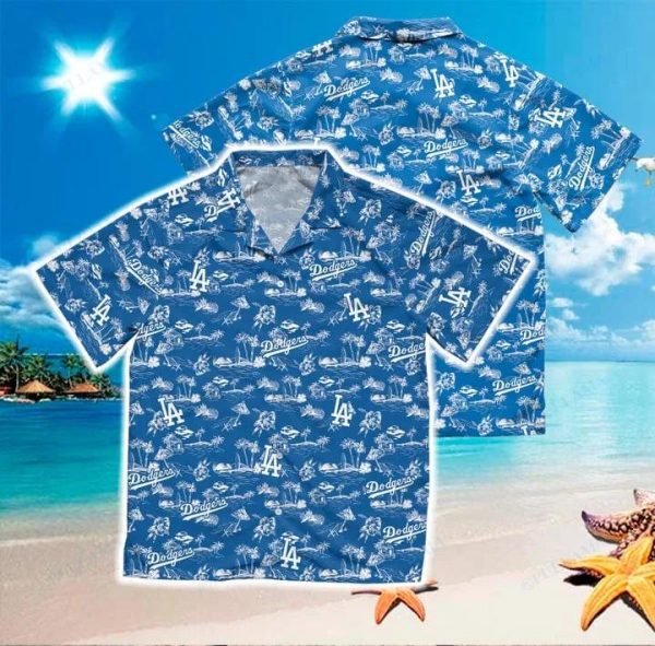 Los Angeles Dodgers Blue MLB Hawaiian Shirt, Hawaiian Shirt Dodgers