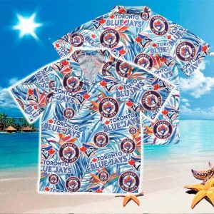 Toronto Blue Jays Tropical Leaves MLB Hawaiian Shirt, Blue Jays Hawaiian Shirt
